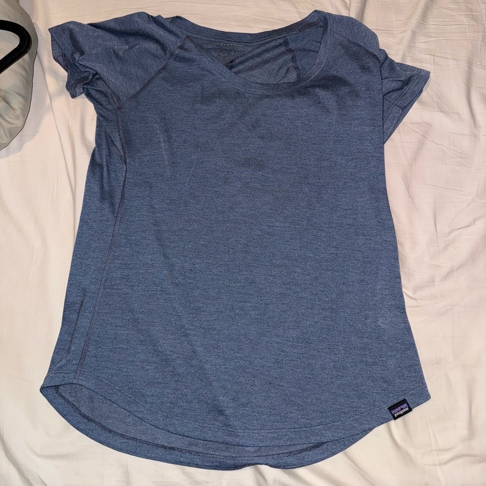 blue patagonia soft shirt